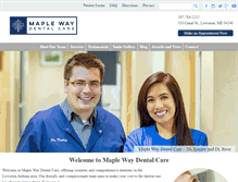 Tablet Screenshot of centerstreetdental.net